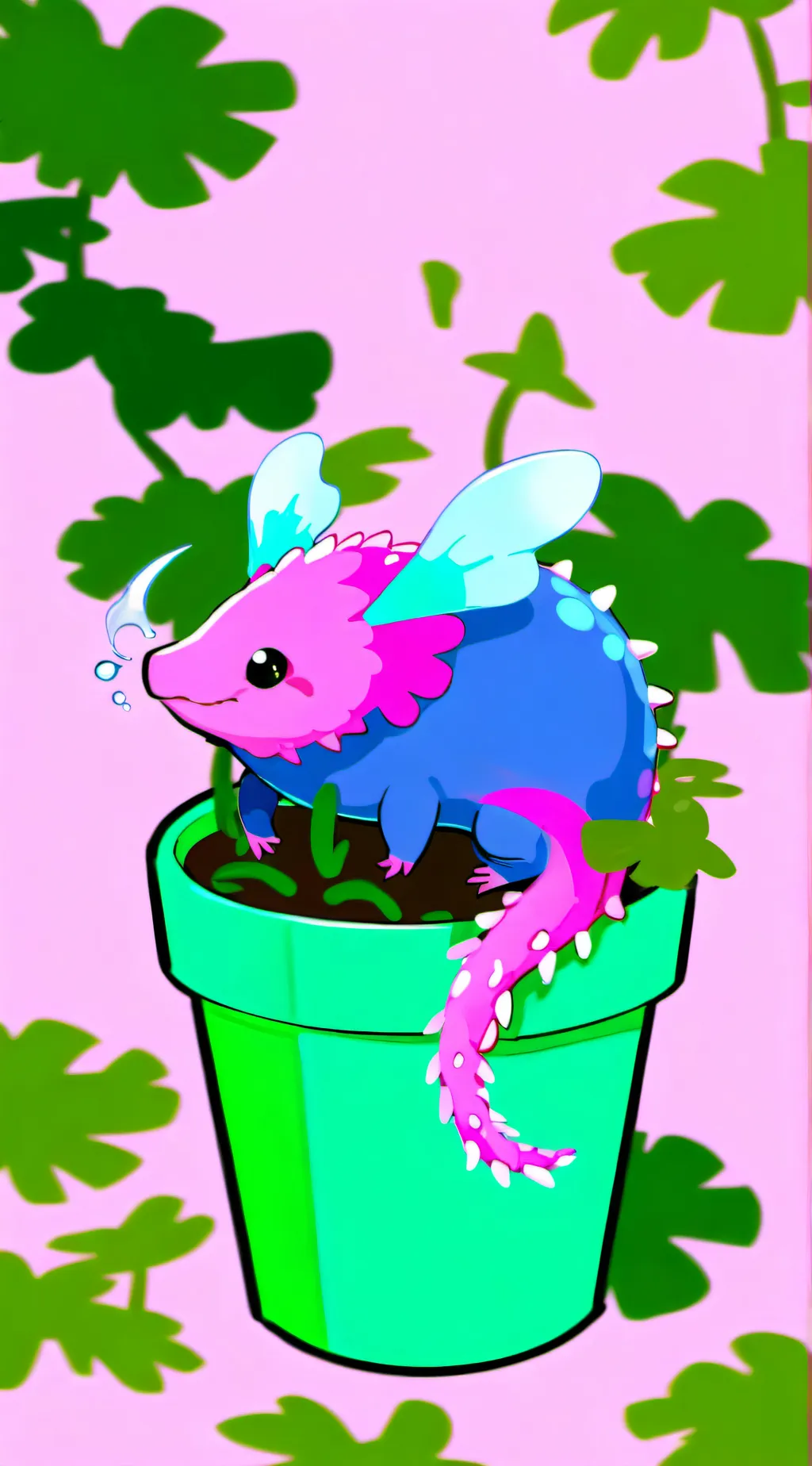 ai character: KinitoPET  background