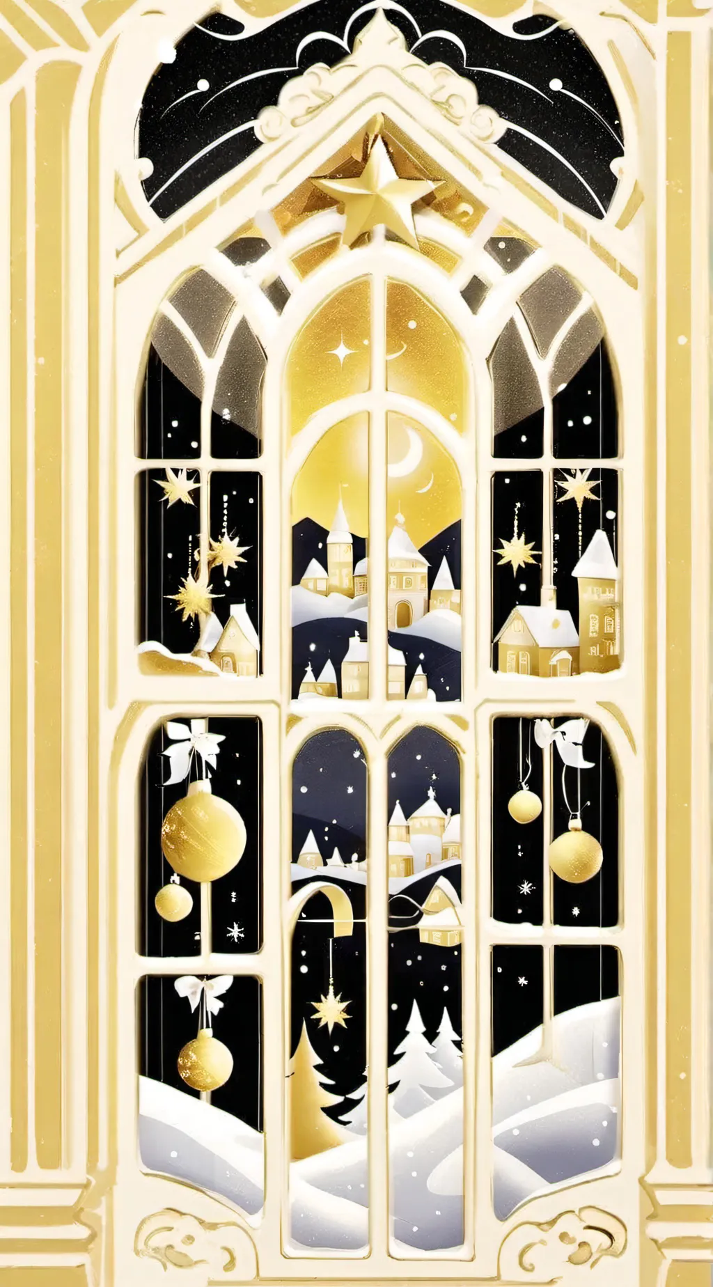 ai character: Christmas wit ASTA background