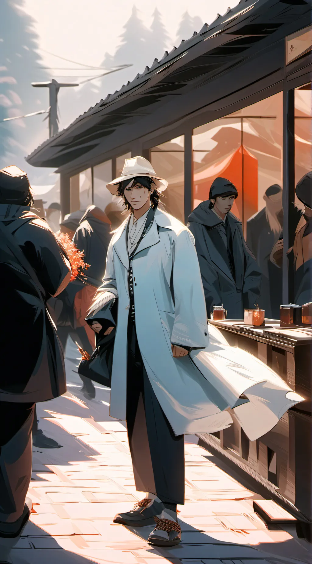 ai character: tatay ice cream background