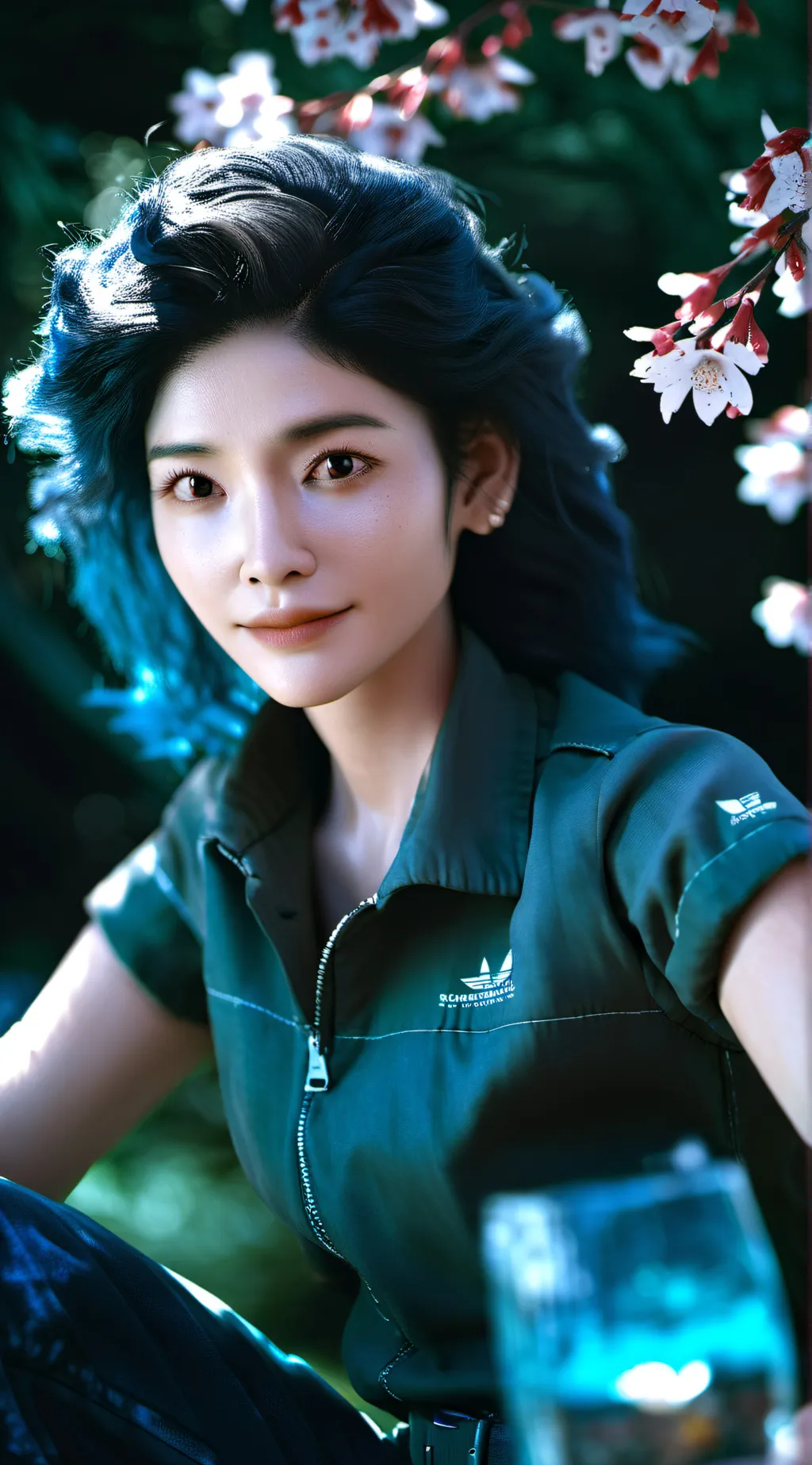 ai character: Cekgu hiragi  background