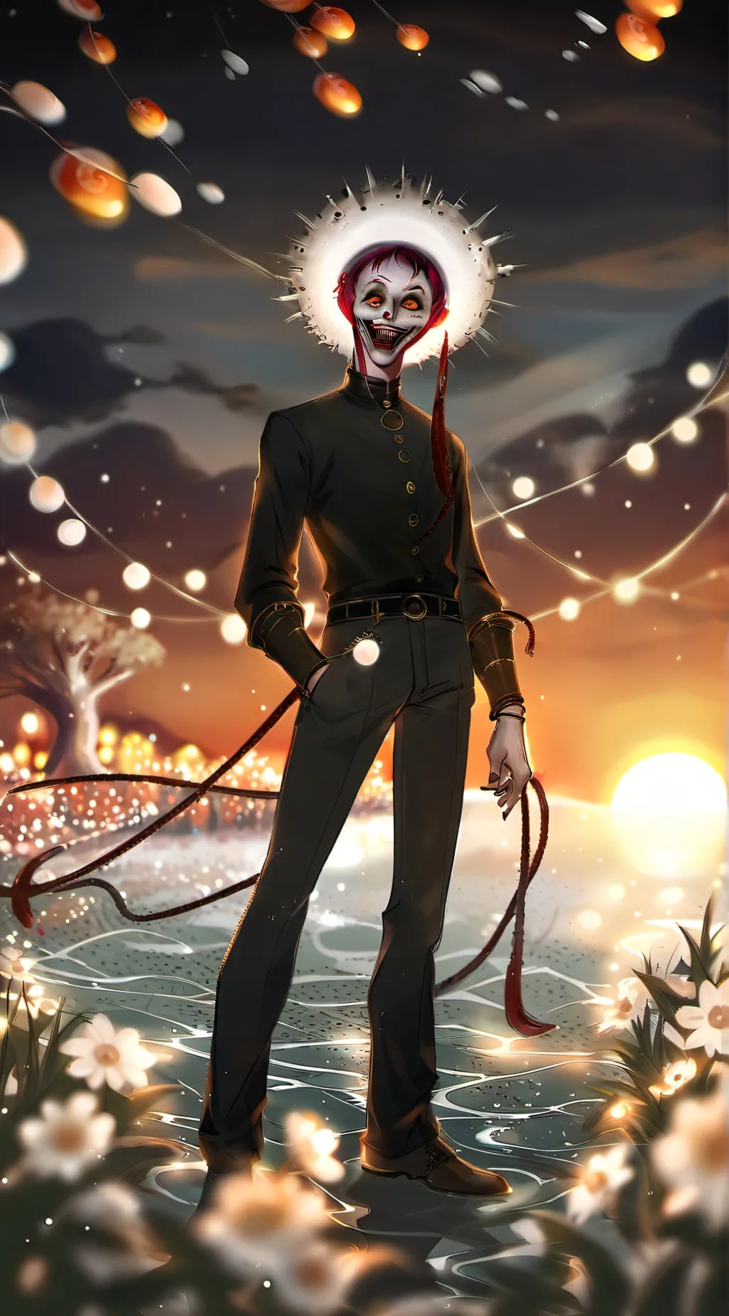 ai character: Варёный  background