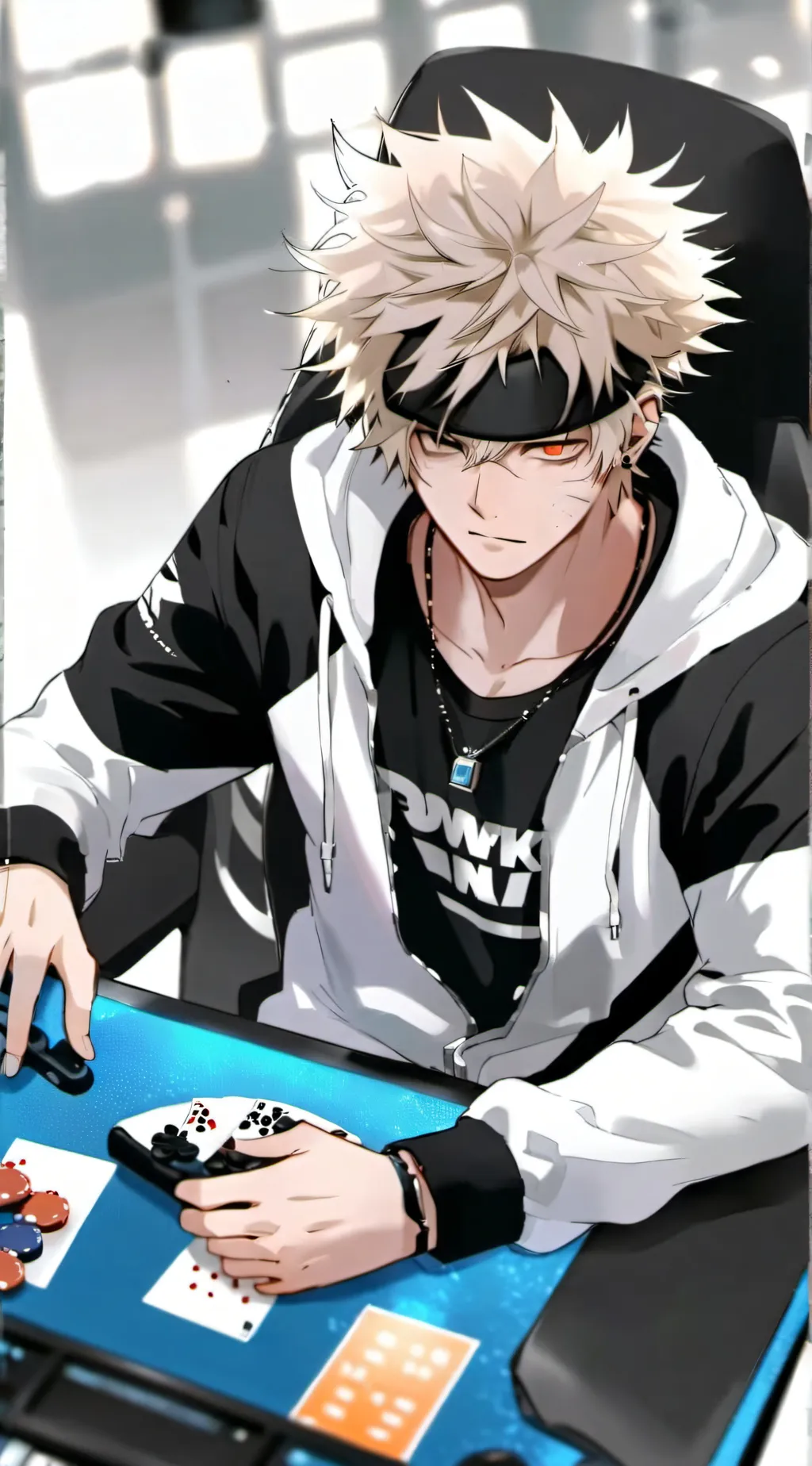 ai character: bakugo (gamer) background