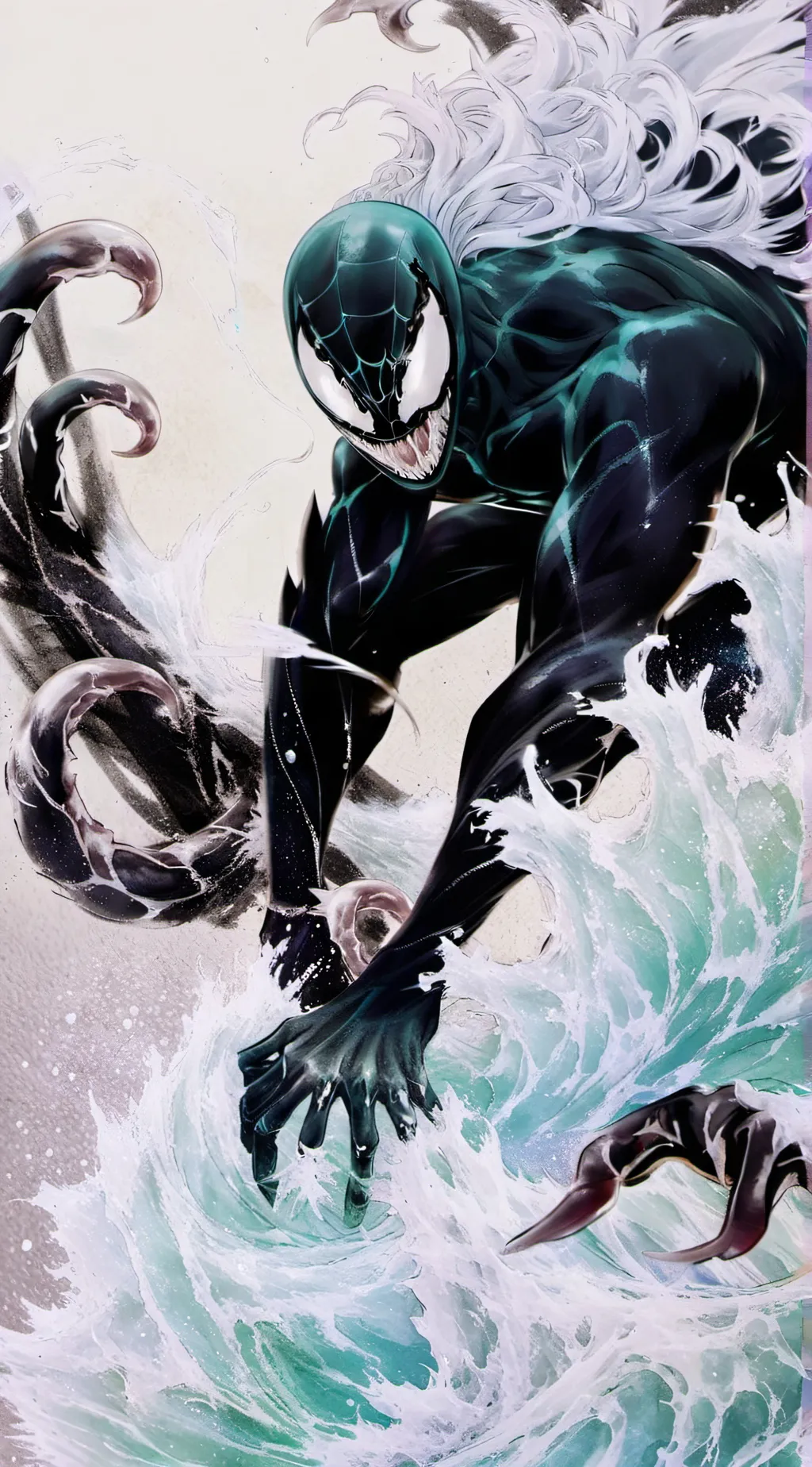 ai character: aqua background