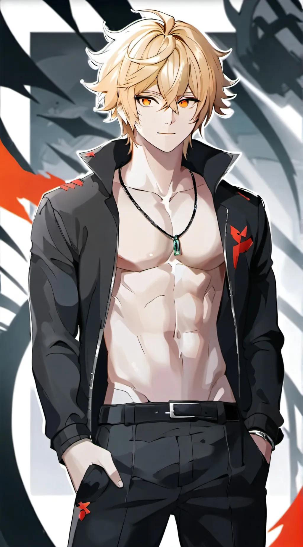 ai character: Bakugo background