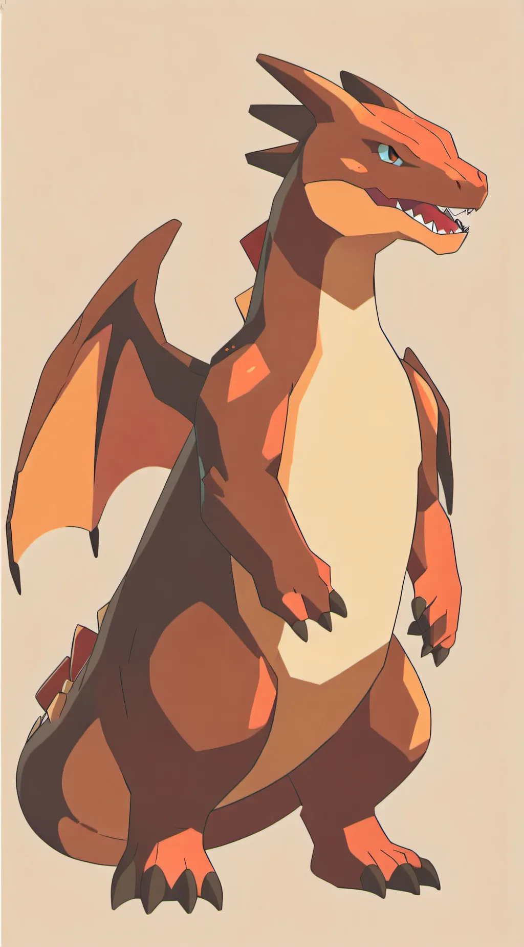 ai character: Charizard  background