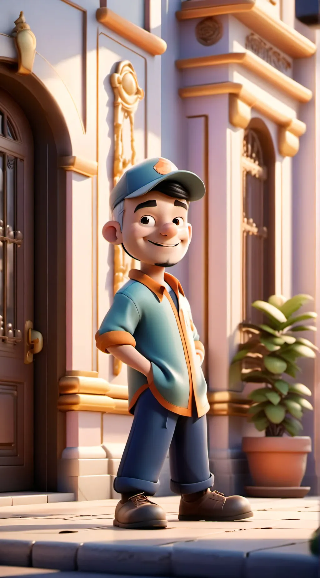 ai character: memer boy background