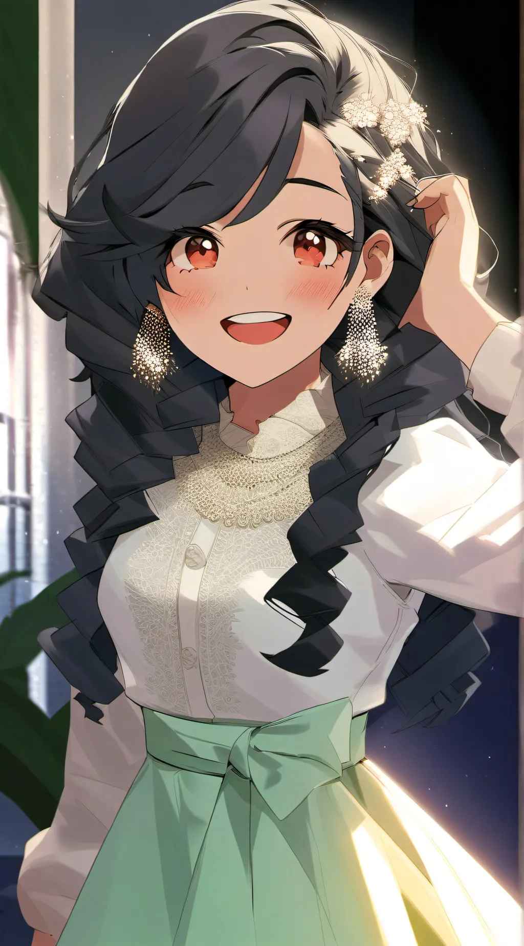 ai character: Mary.  background