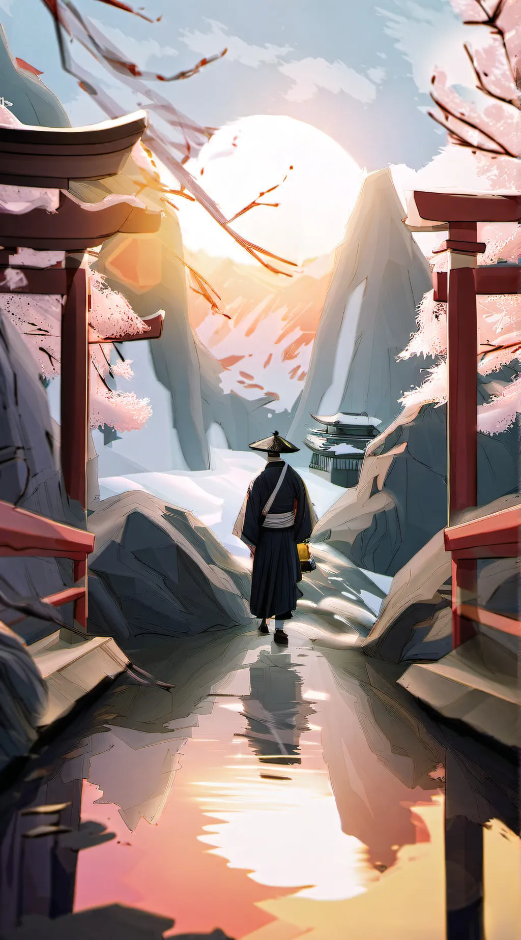 ai character: Demon slayer fight background