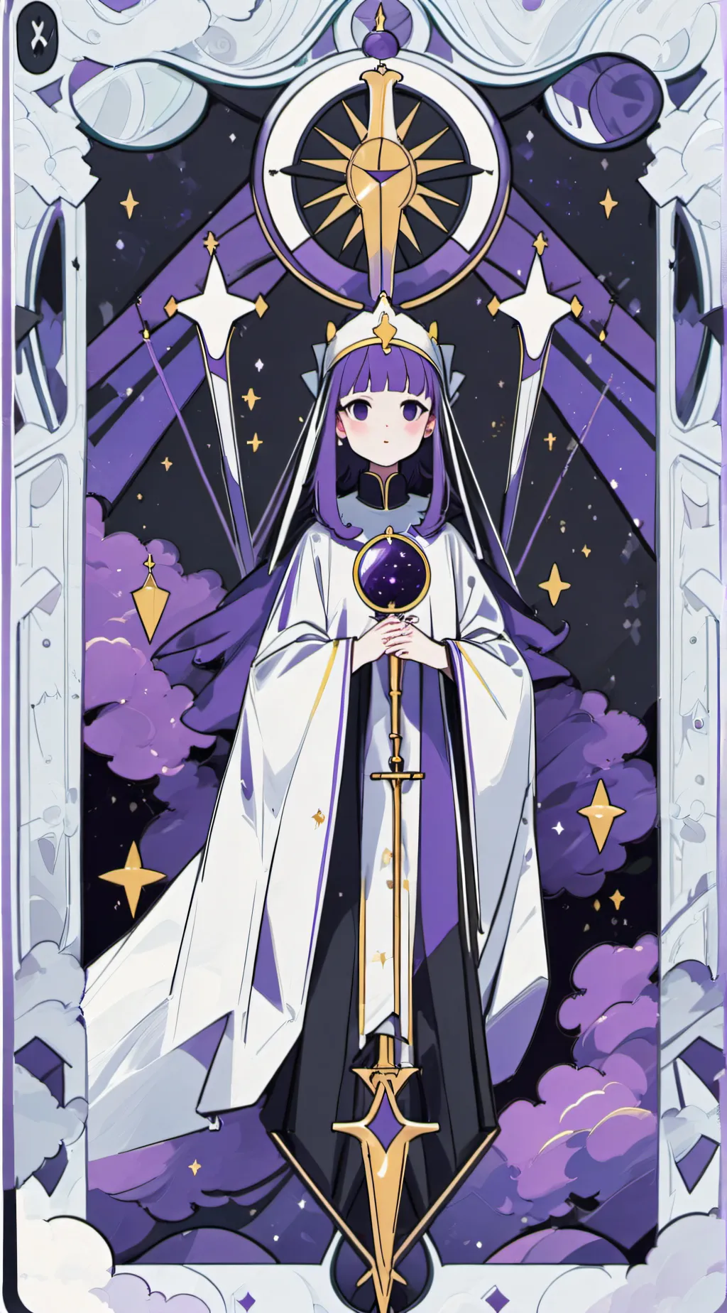 ai character: queen of the void background