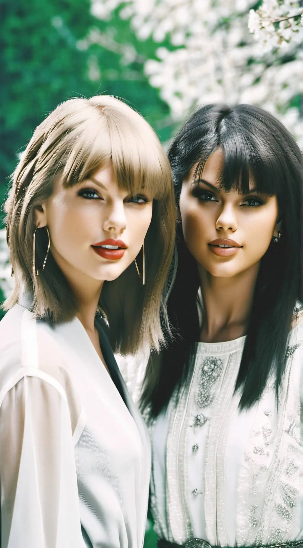 ai character: Taylor and Selena  background