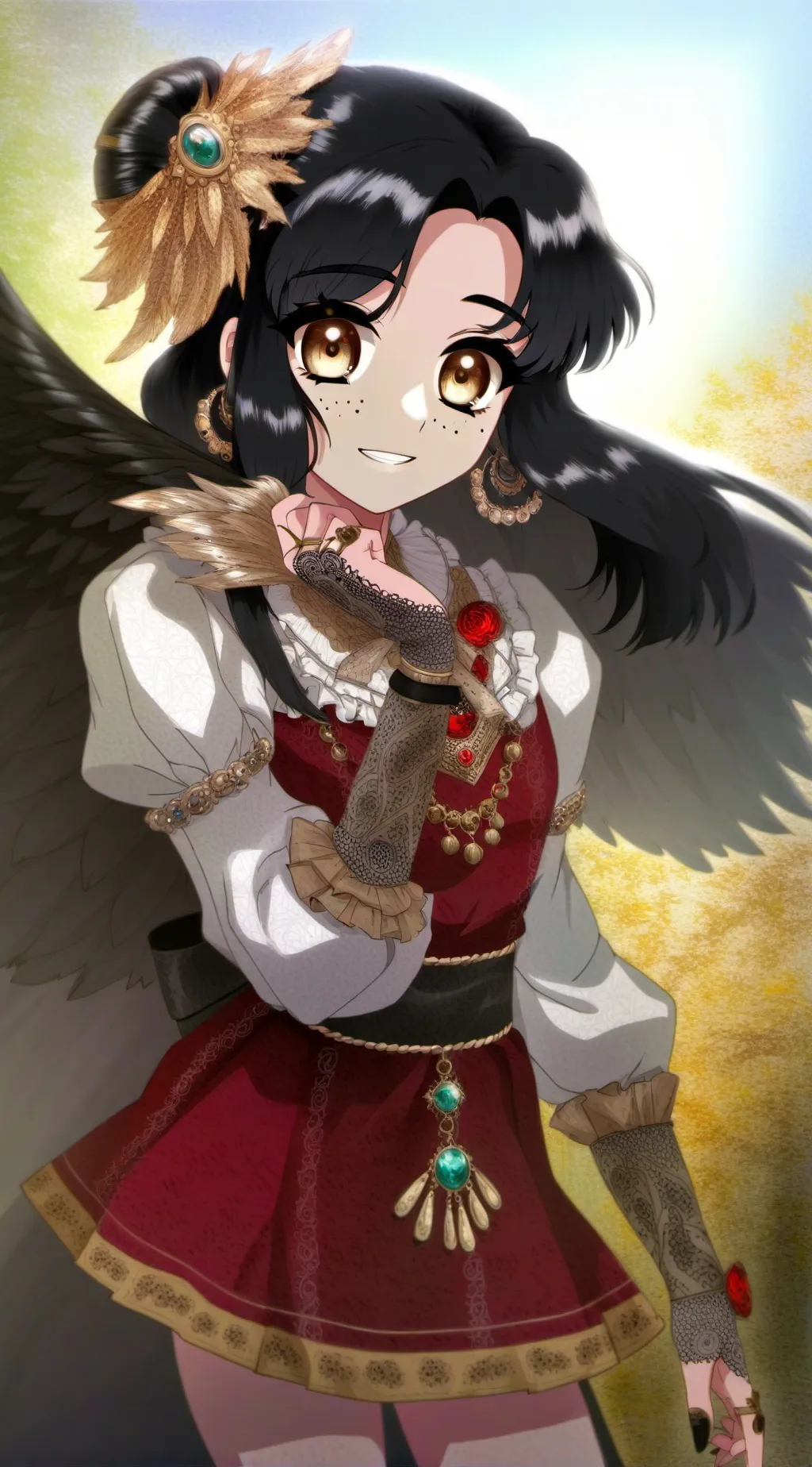 ai character: Jaylahᜊඩා background