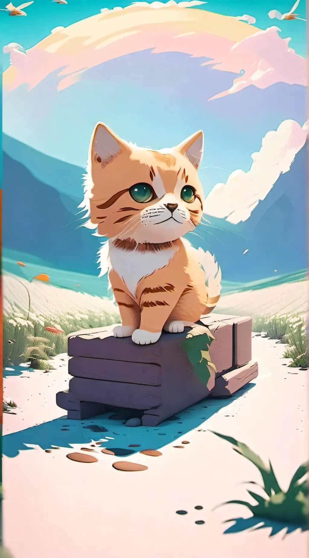 ai character: gato 😼 background