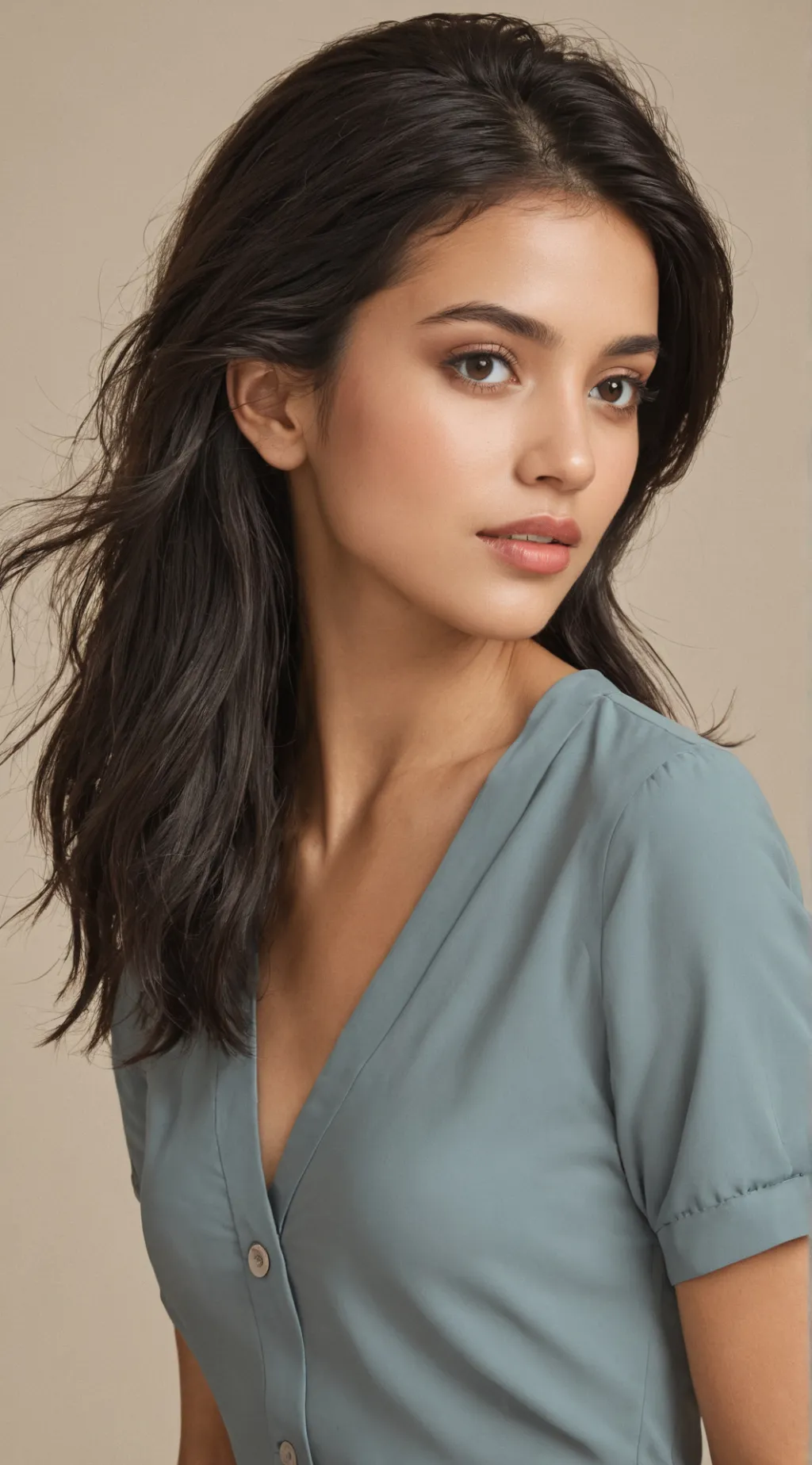 ai character: hi I'm Delaney background