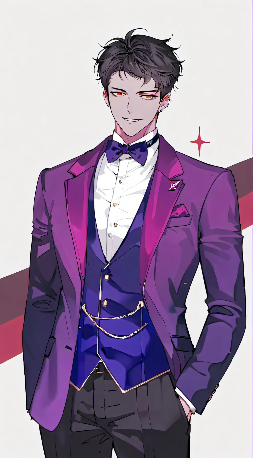 ai character: human fade background