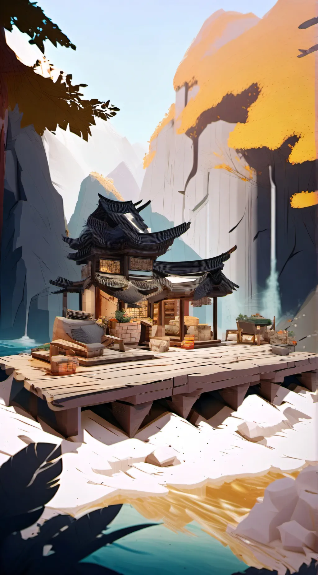 ai character: ★magic school★ background