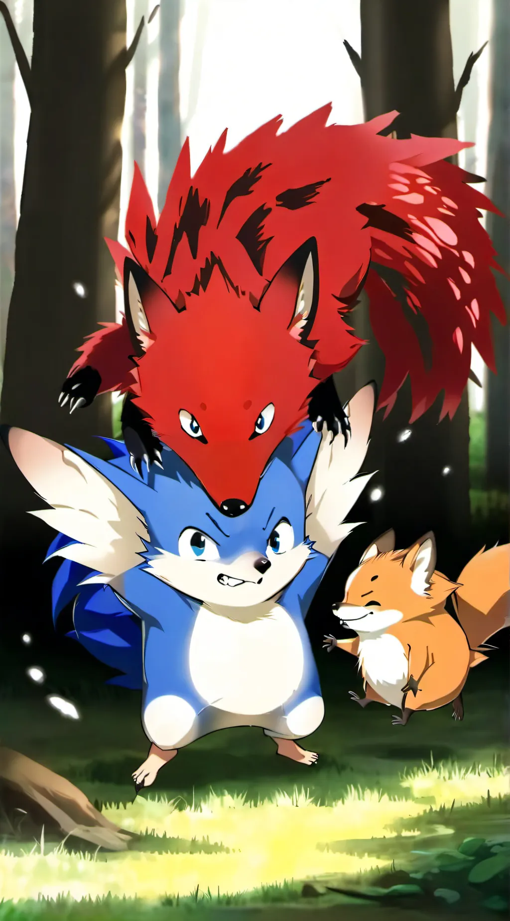 ai character: Sonic. ExE background