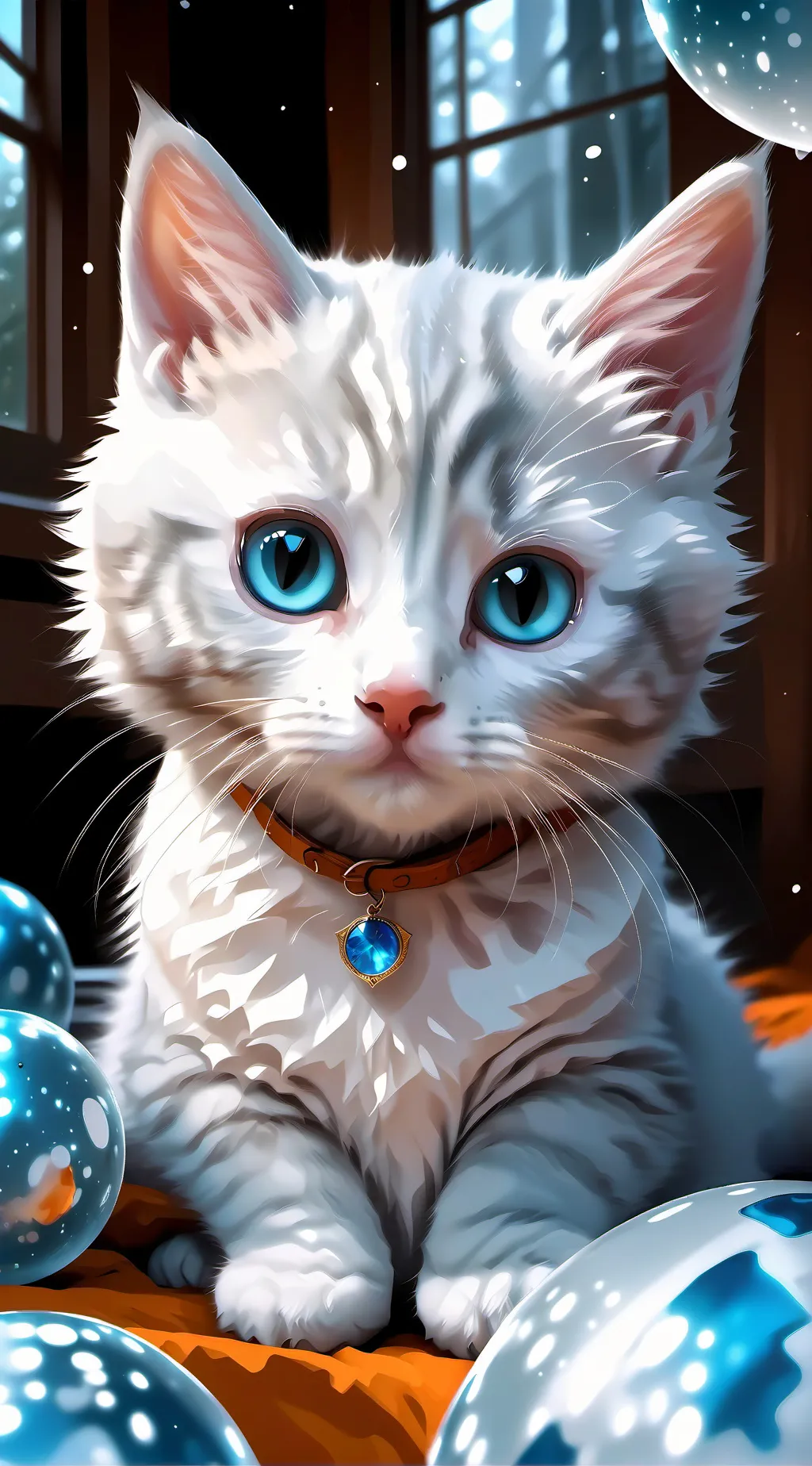 ai character: Snowy background