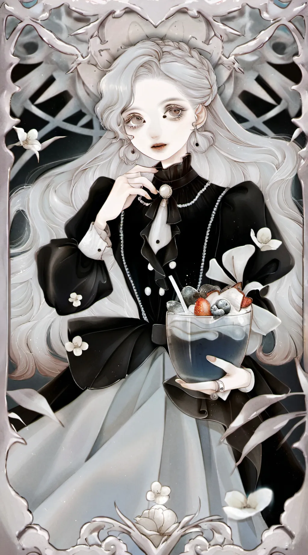 ai character: Freeze juice background