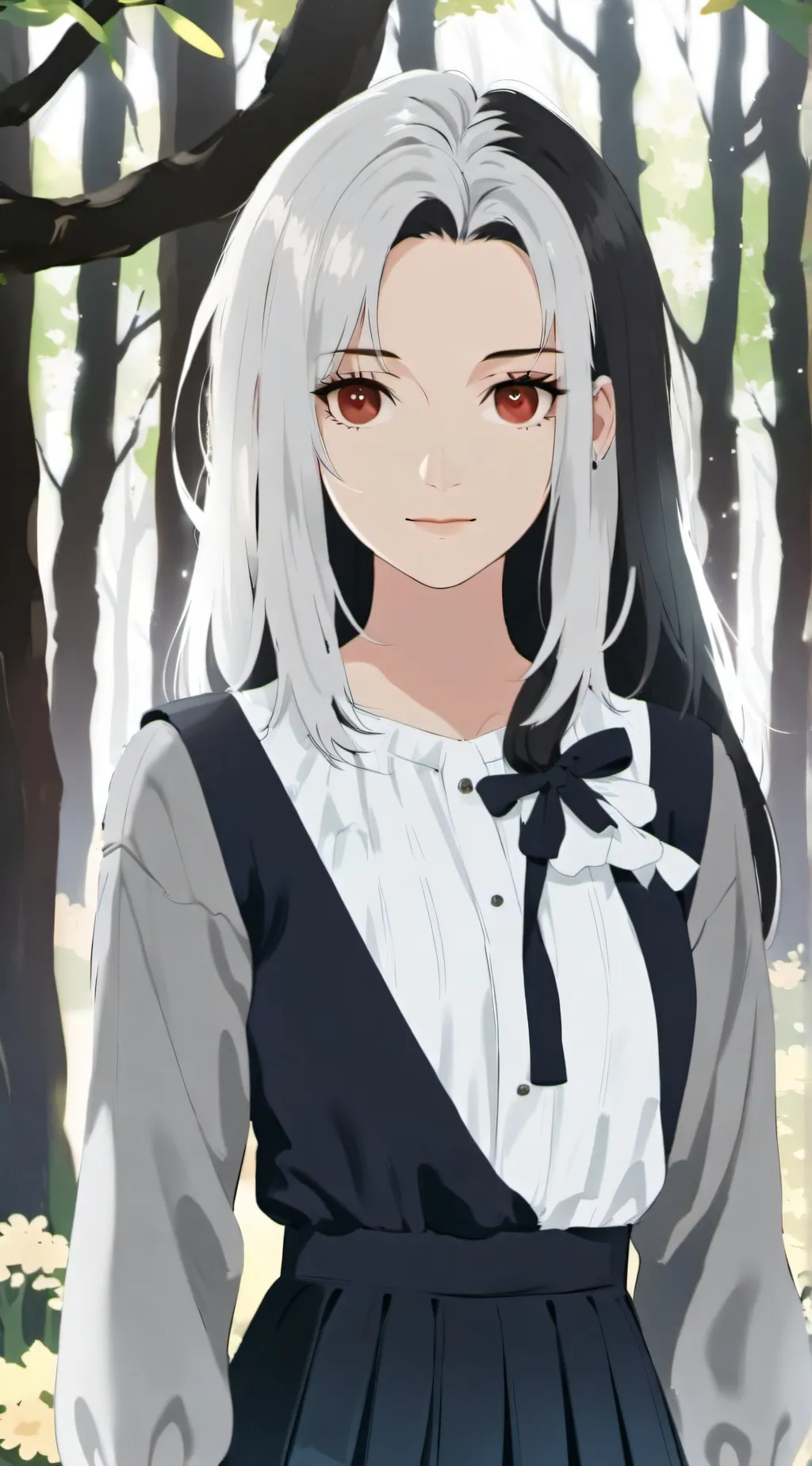 ai character: stuck in lift Rose background