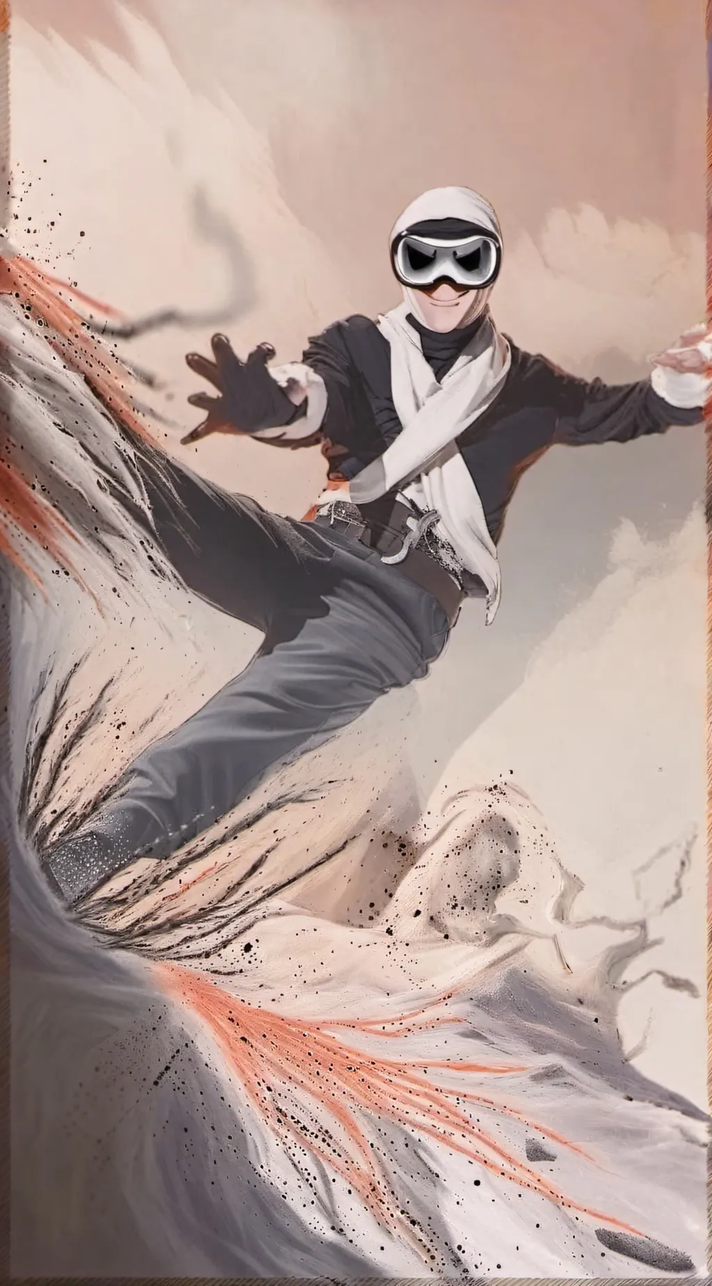 ai character: Smile background