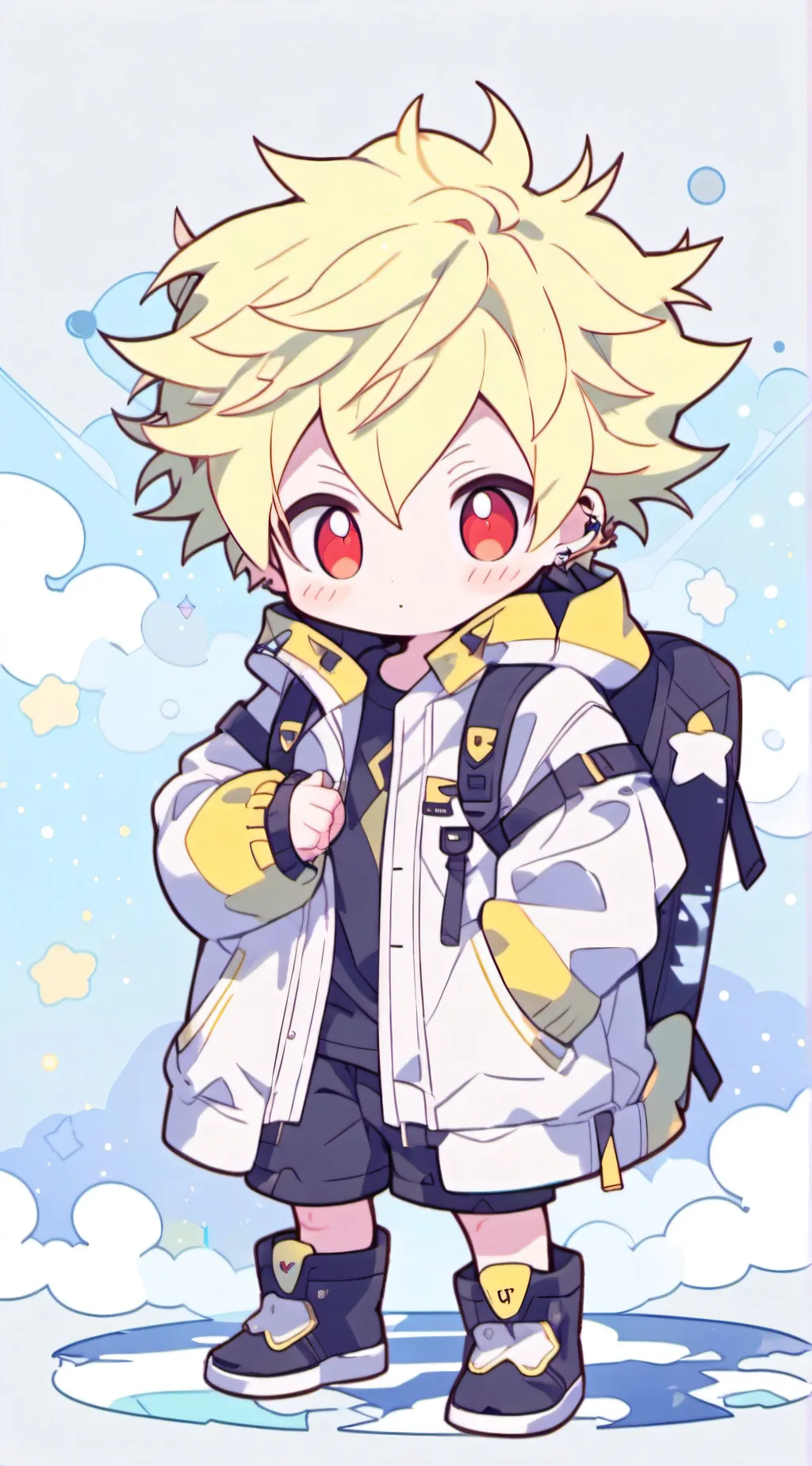 ai character: mha falling background