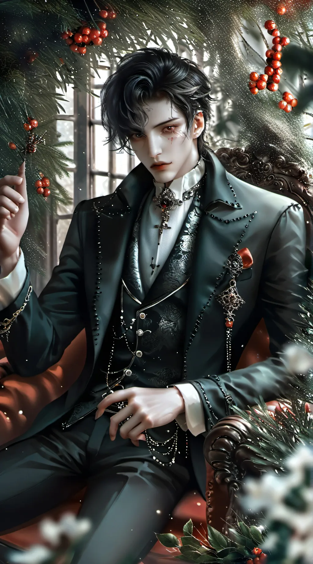 ai character: darkness/dark☆ background