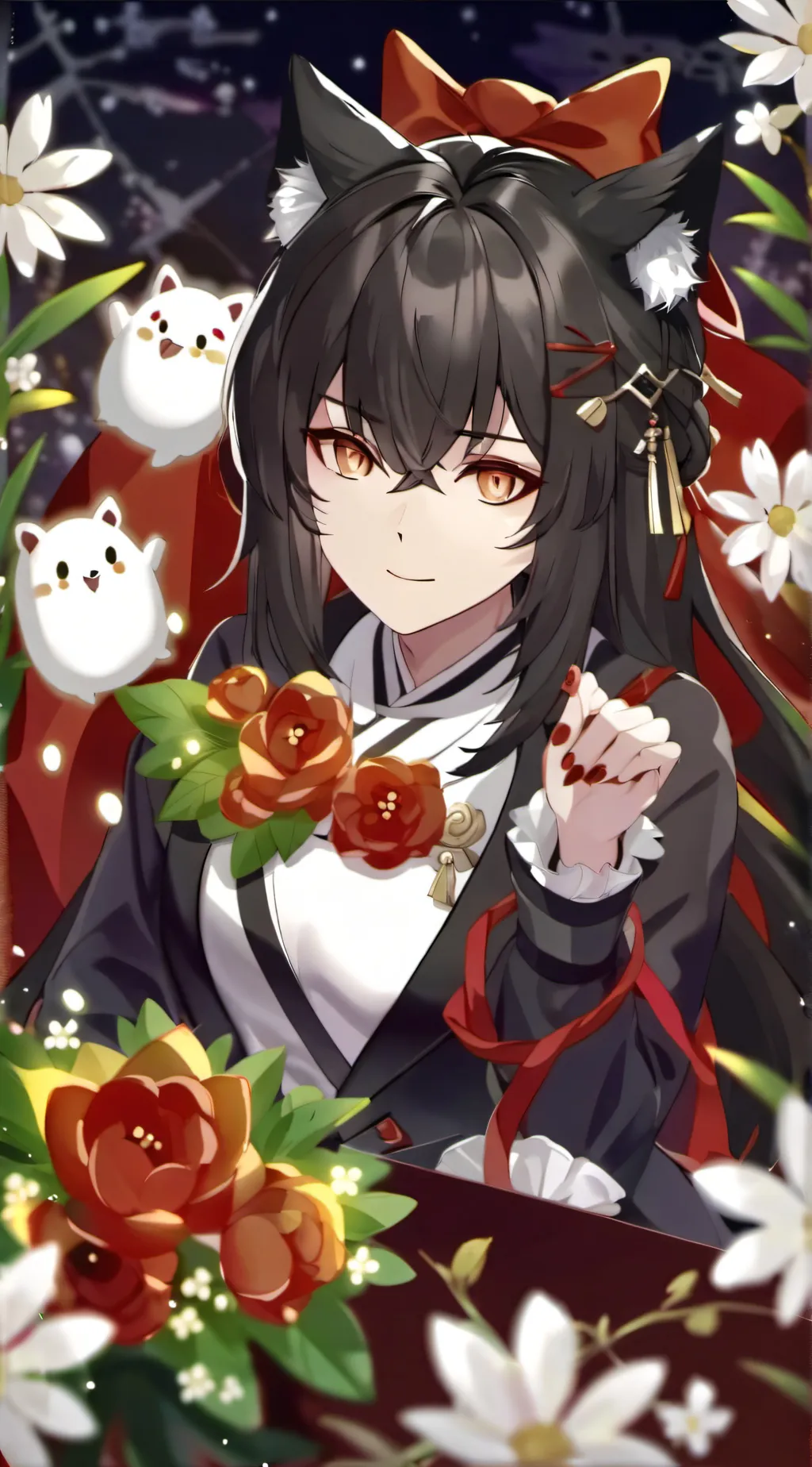 ai character: Neko girl background