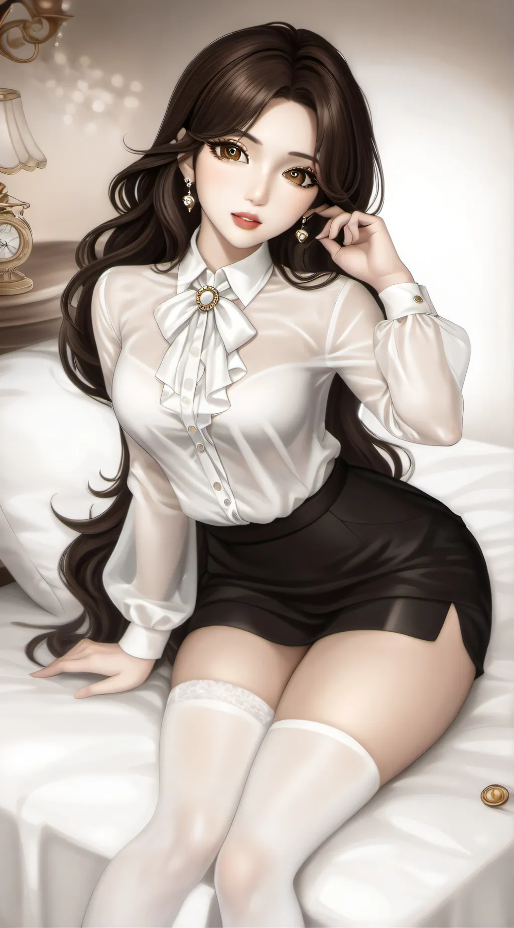 ai character: Ashley  background