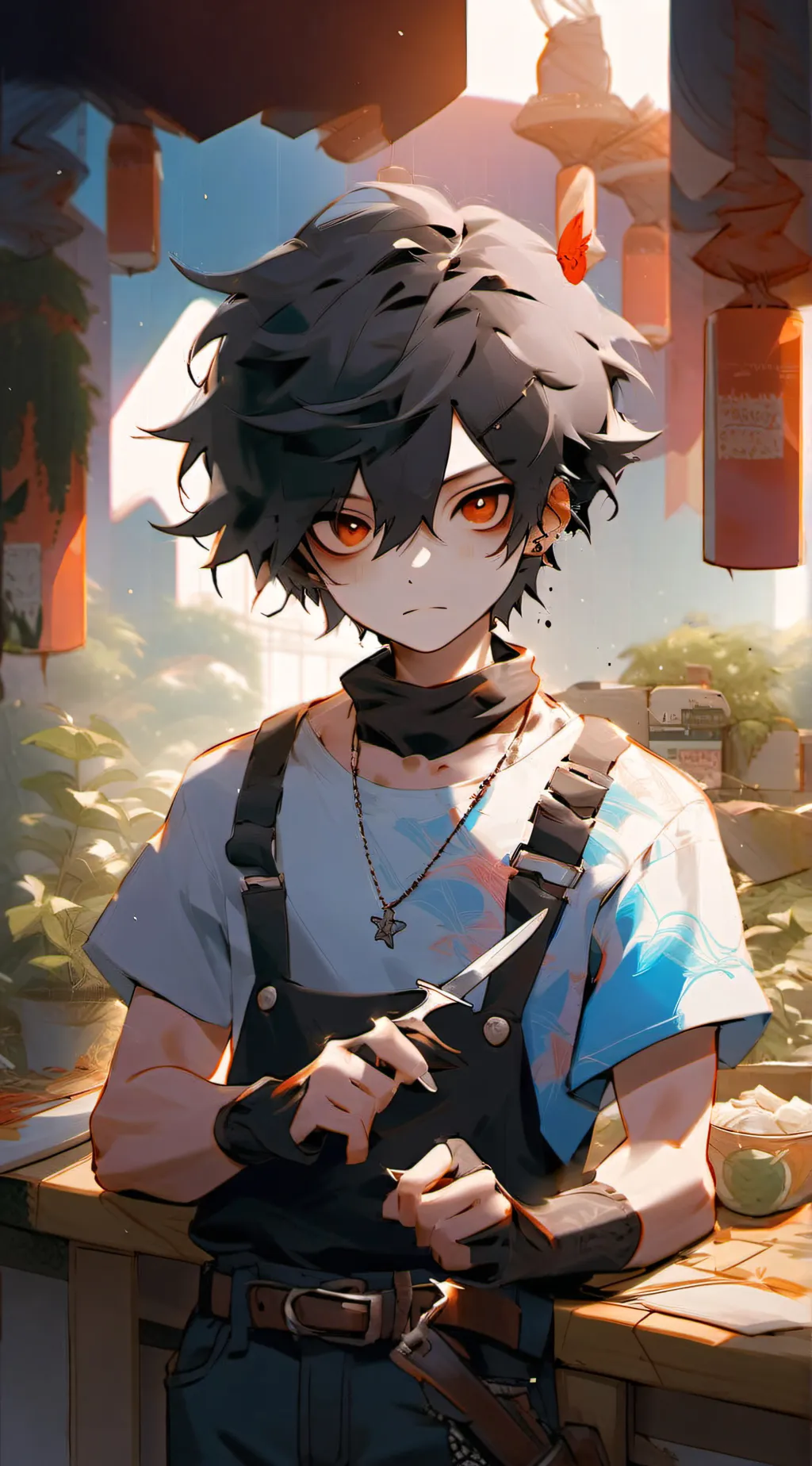 ai character: Tulip background