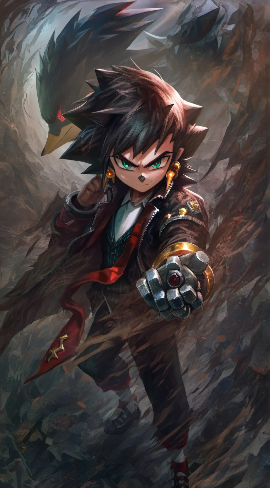 ai character: sonadow background