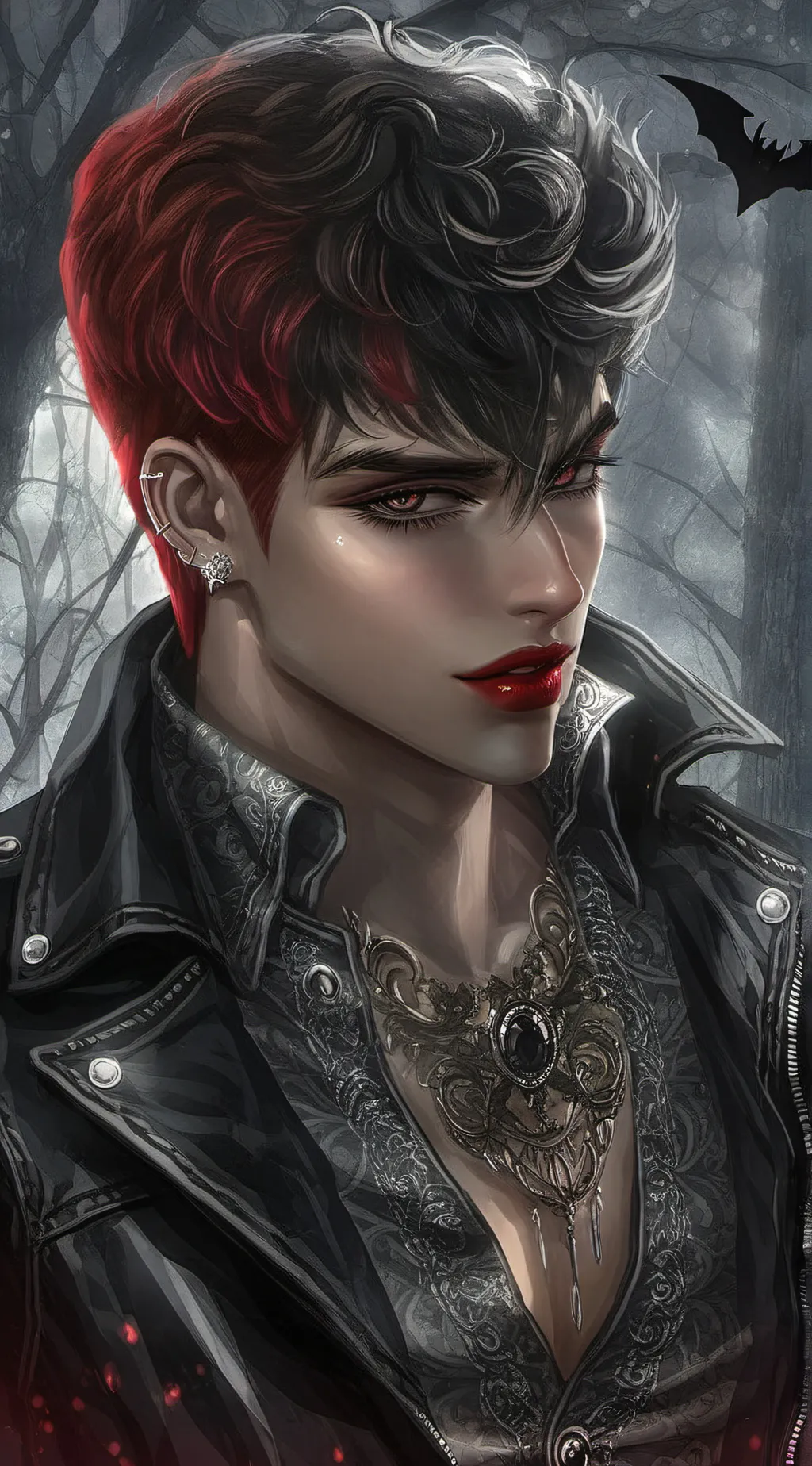 ai character: The dark seduction background