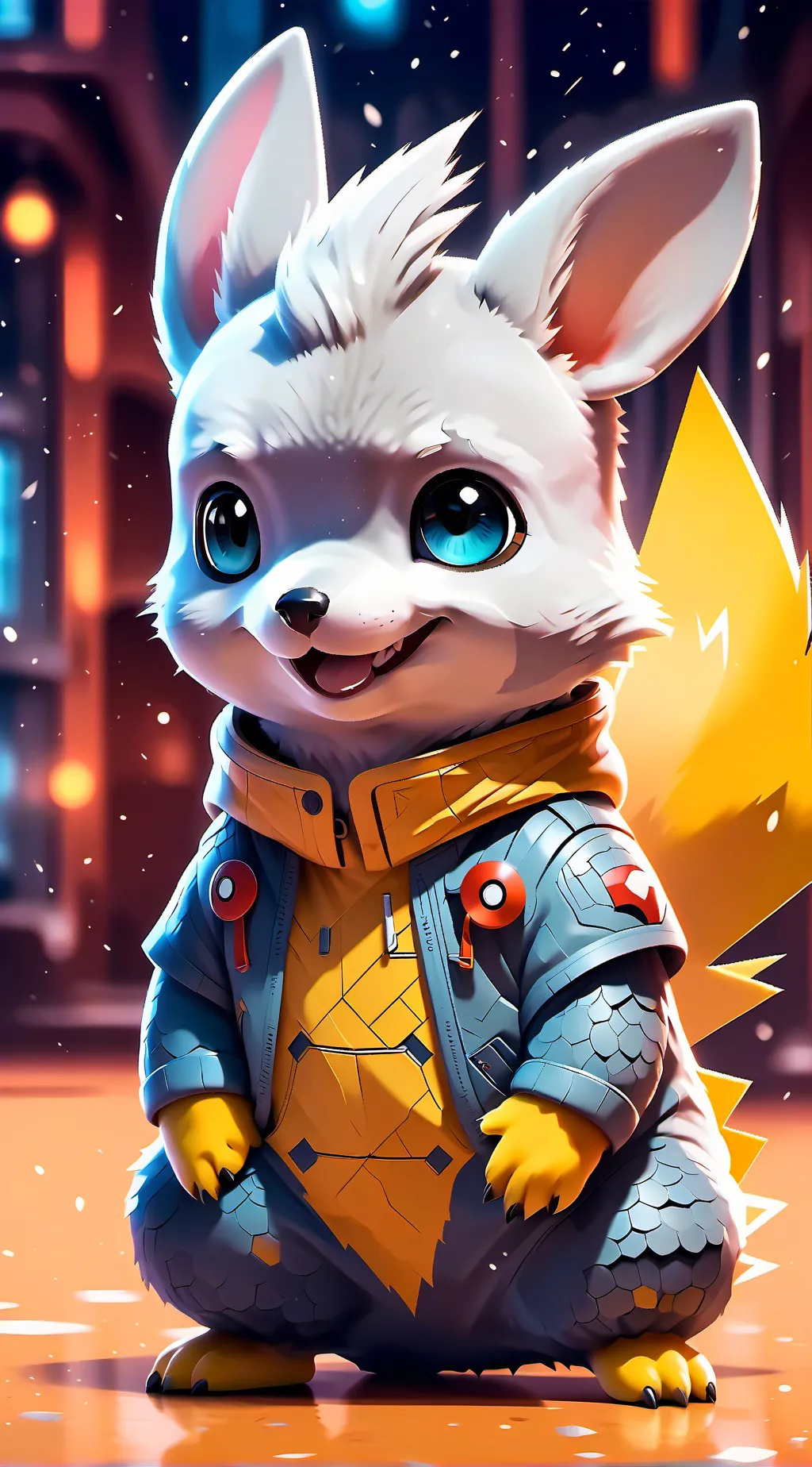 ai character: Hotdog female ￼ background