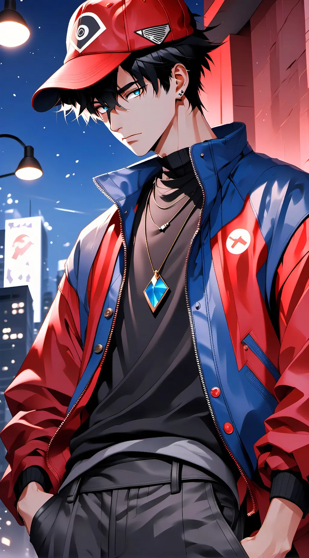 ai character: JAY♥︎☻ background