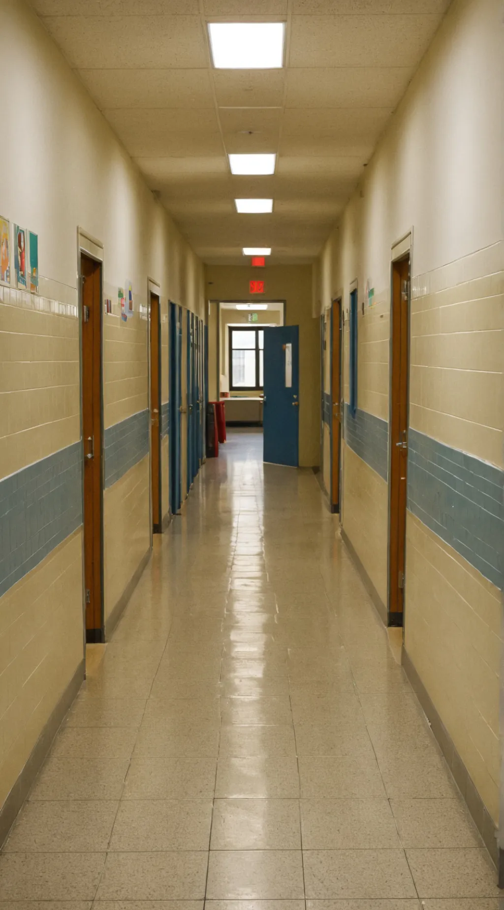 ai character: Neo Schoolhouse  background