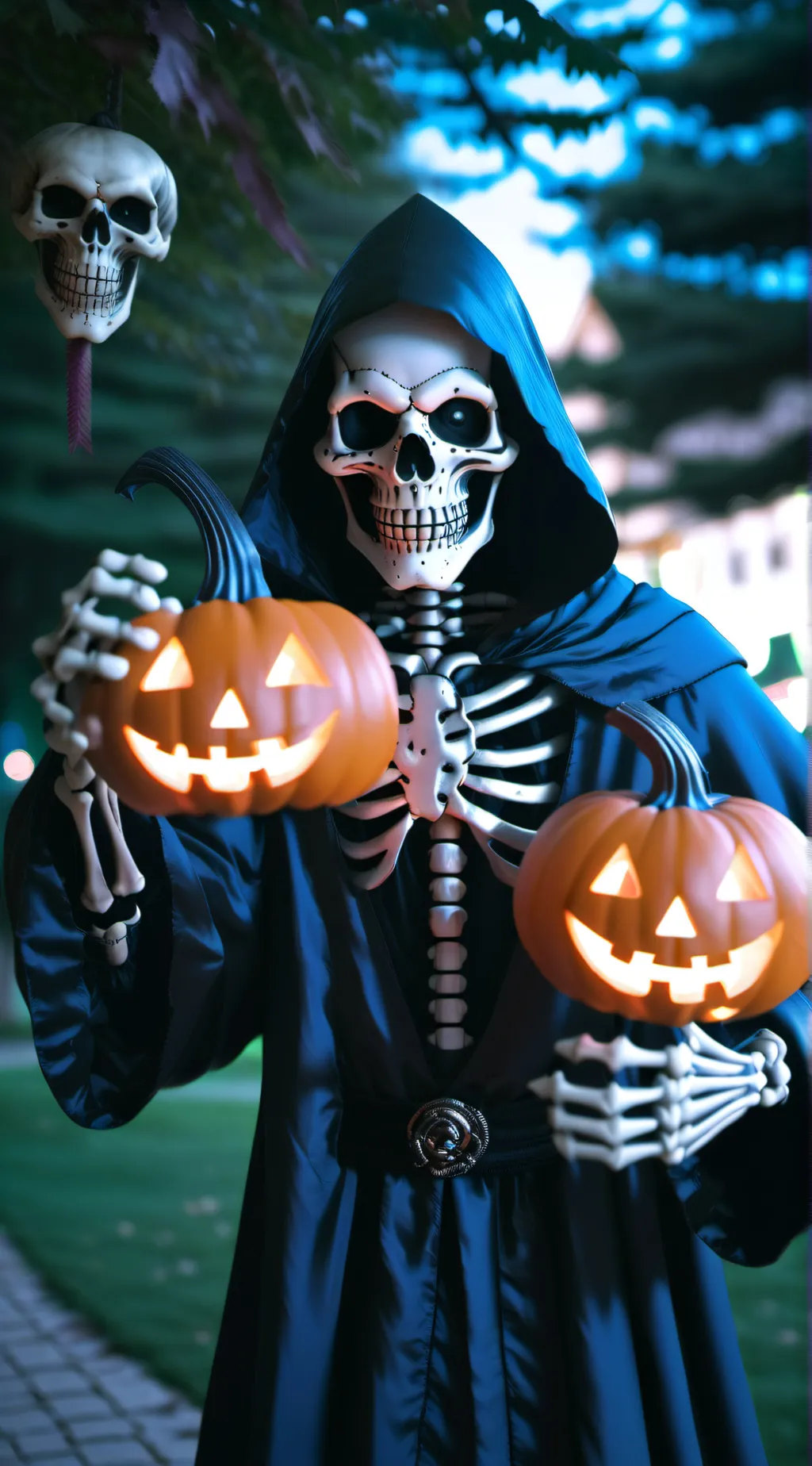 ai character: Fpe Halloween  background