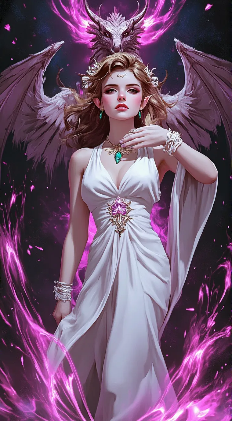 ai character: Serah the Dragon  background