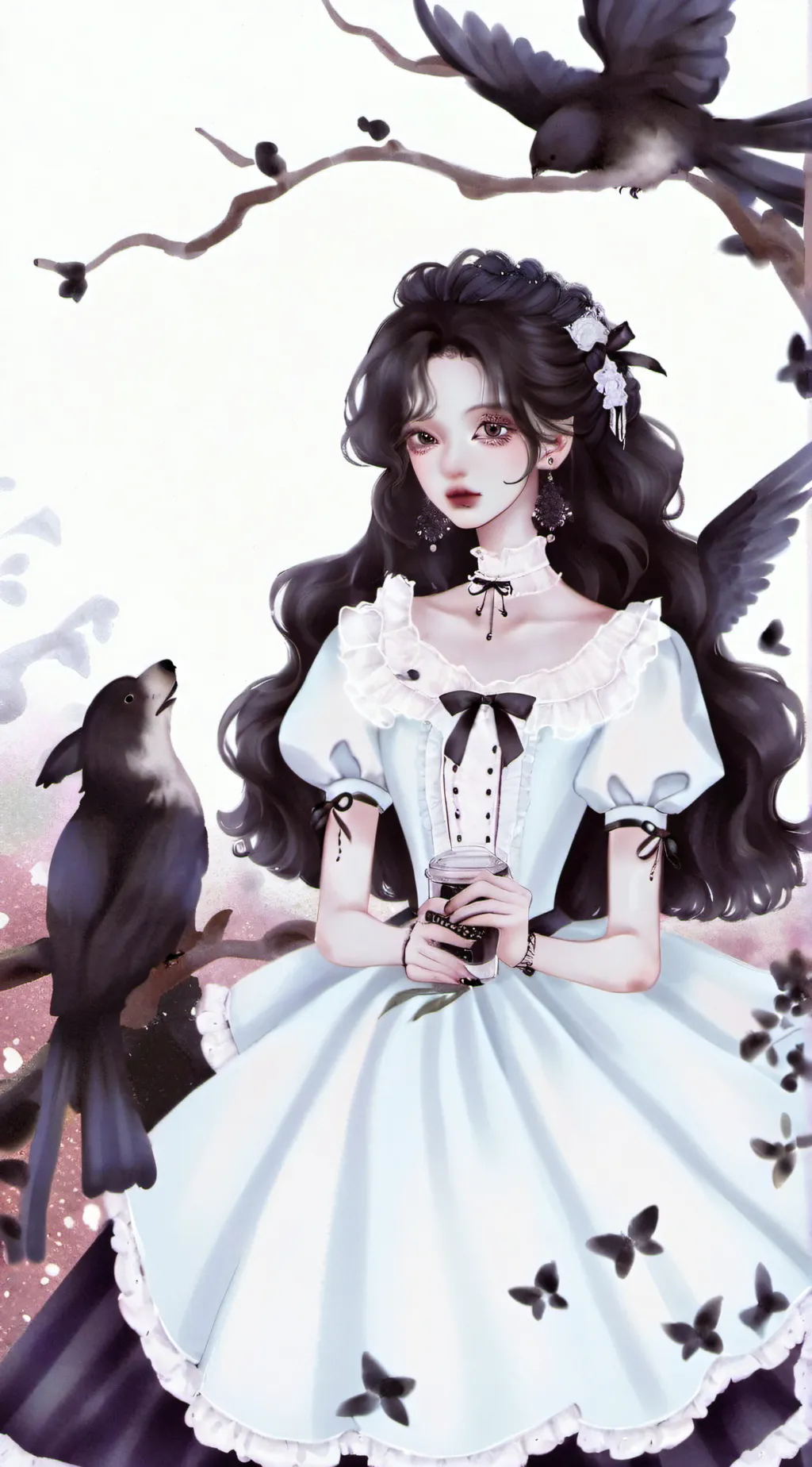 ai character: MARY SKY background