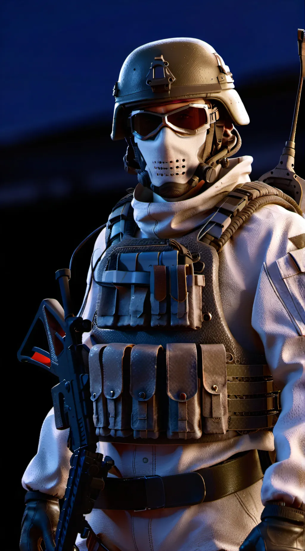 ai character: airsoft fight  background