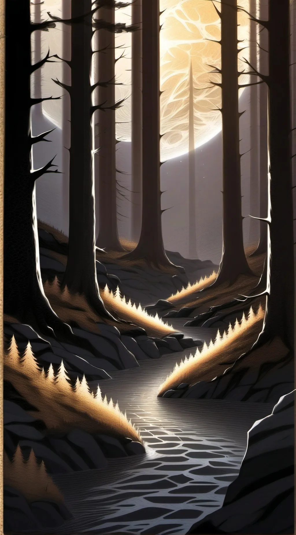 ai character: Dog\Foxes + Wolves background