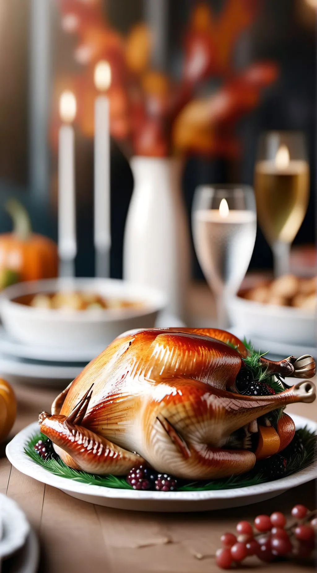 ai character: thanksgiving time background