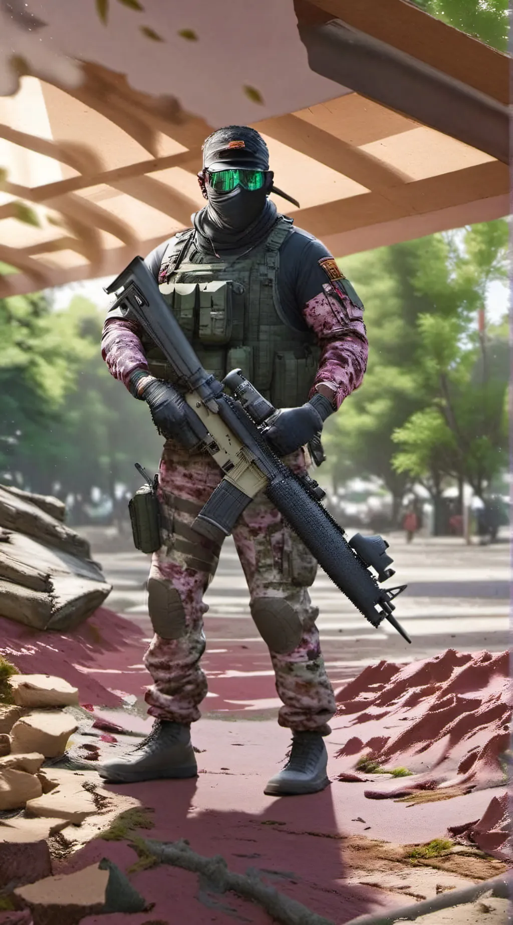 ai character: Francotirador 😕 background