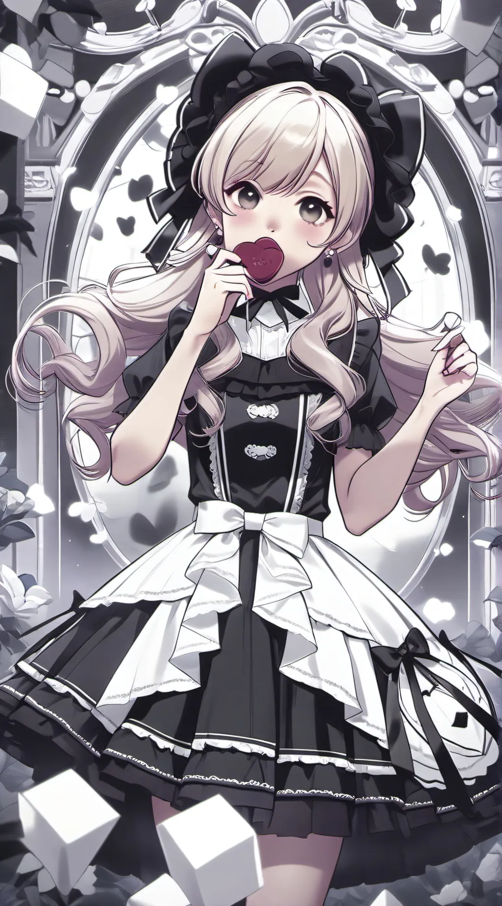 ai character: Maid lilyah background