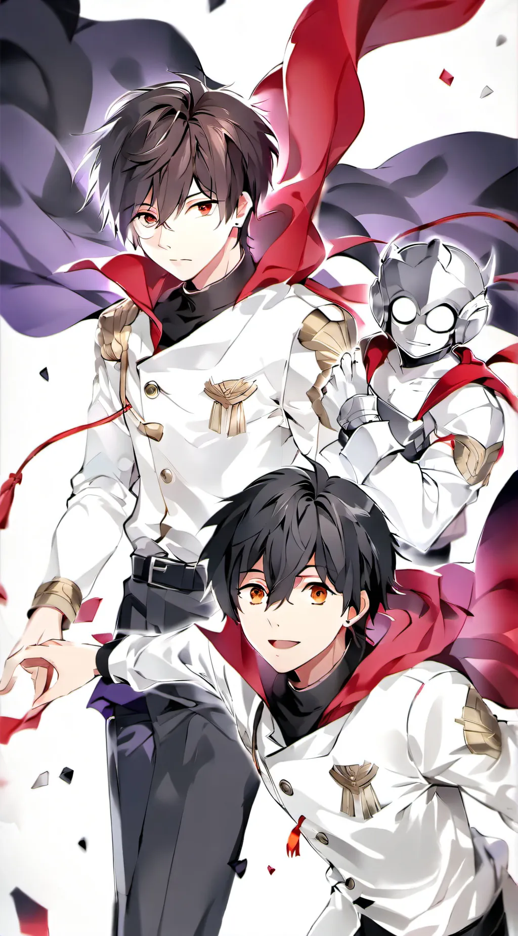 ai character: Hero/Villain Au background