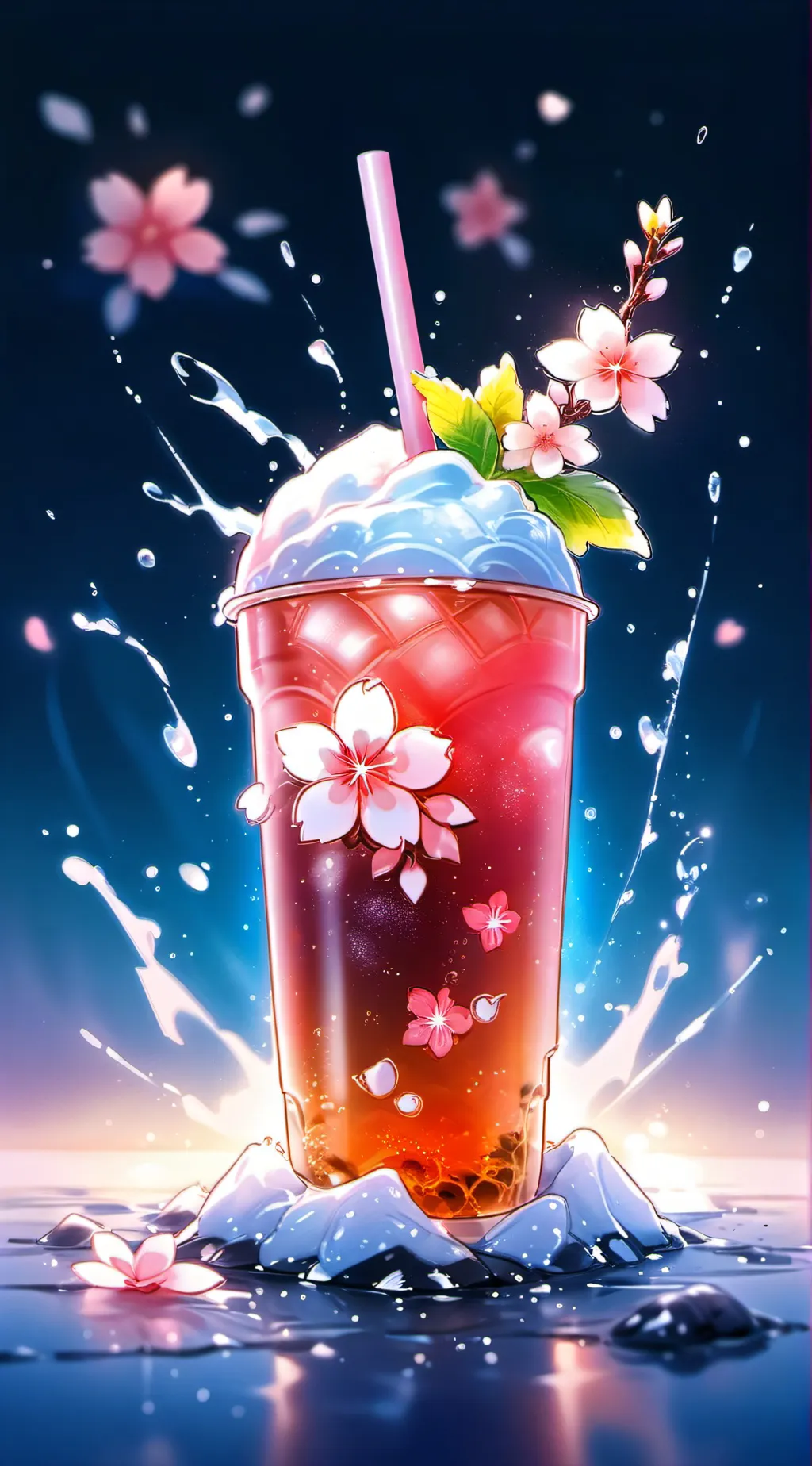 ai character: Kitty fish  background