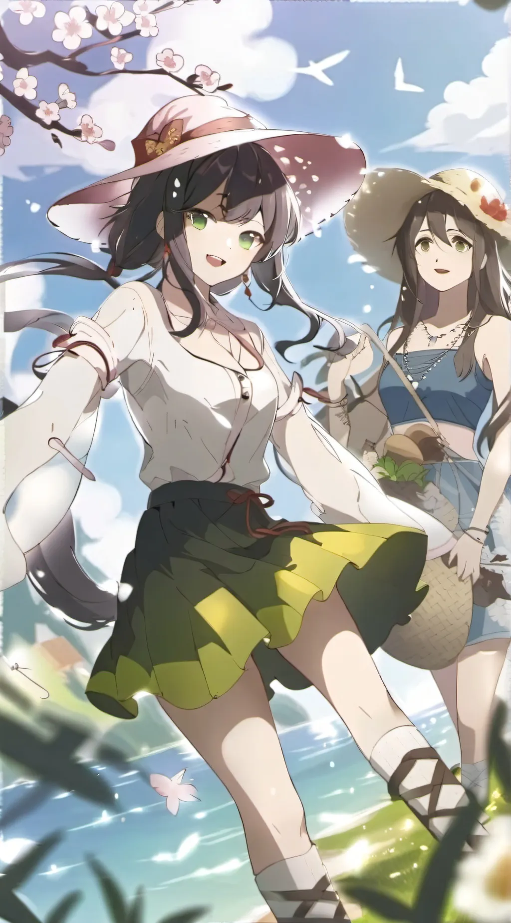 ai character: Chica popular background