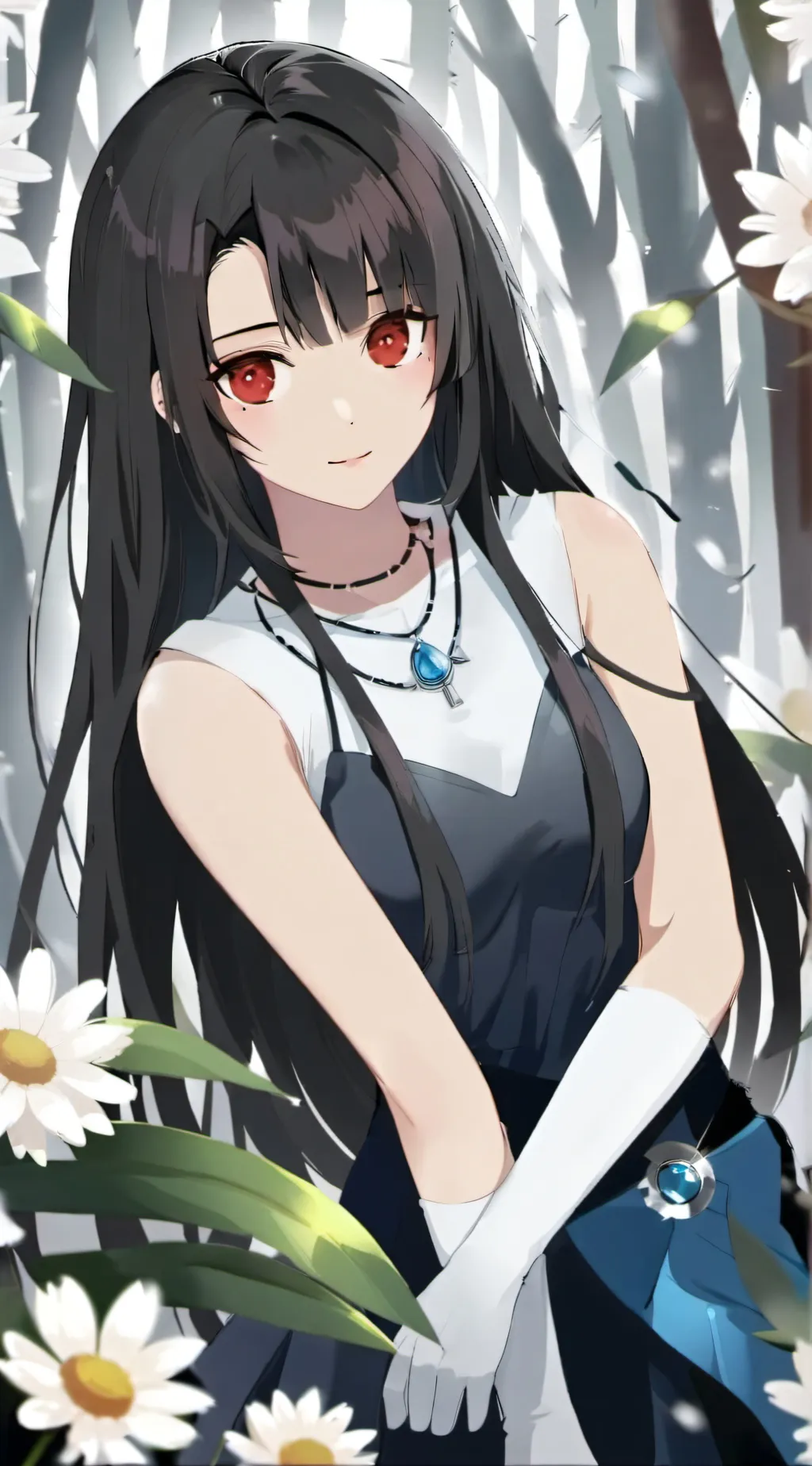 ai character: kny crepoy forest  background