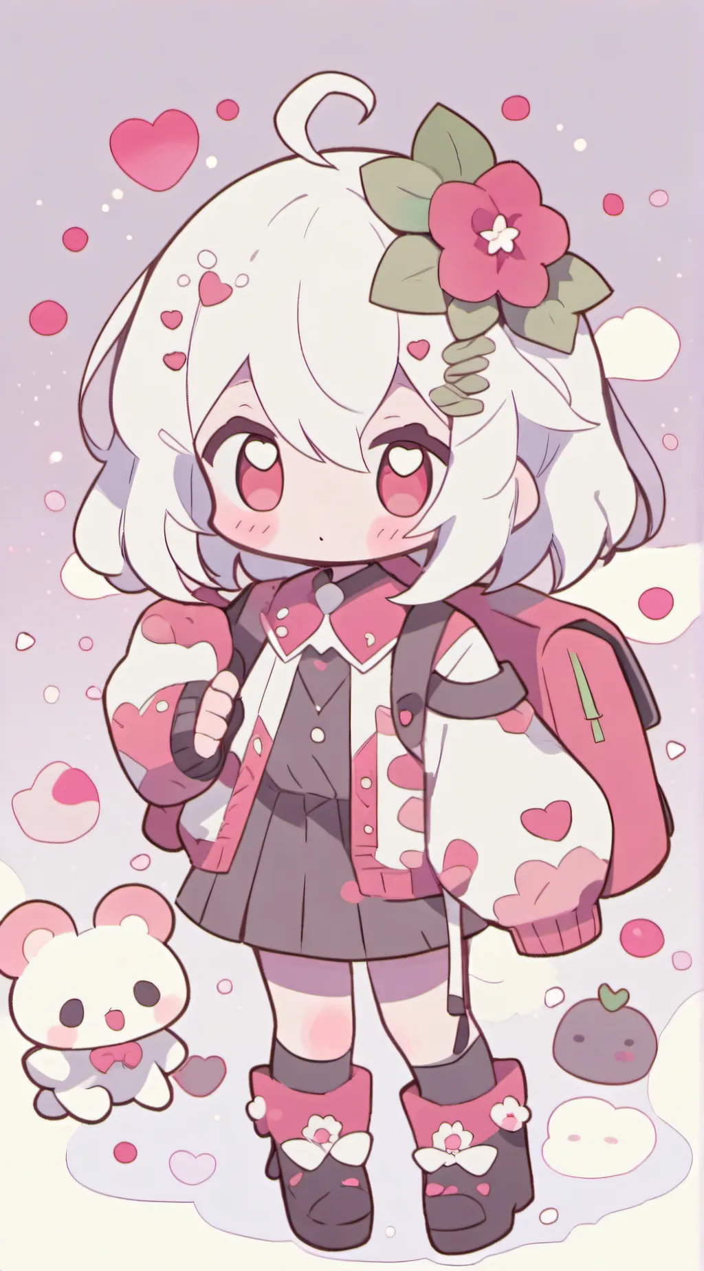 ai character: Mom cat:3 background