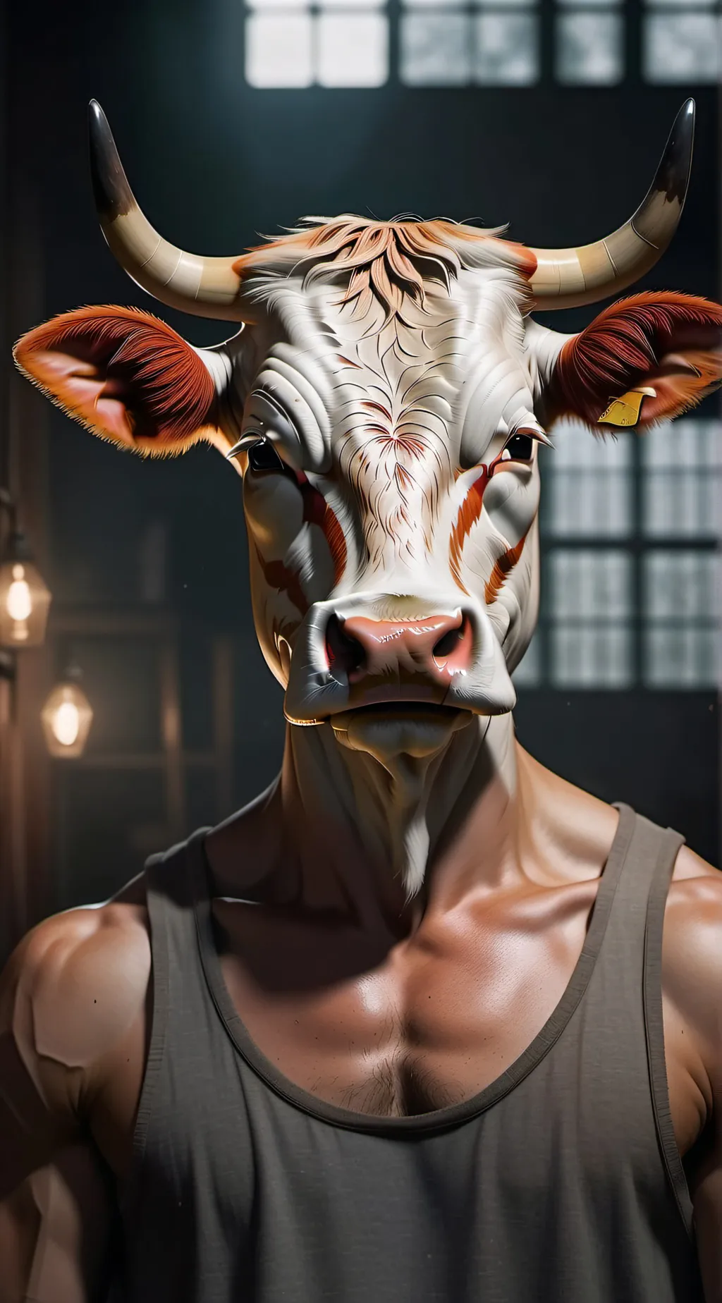 ai character: Ghost cow origins  background