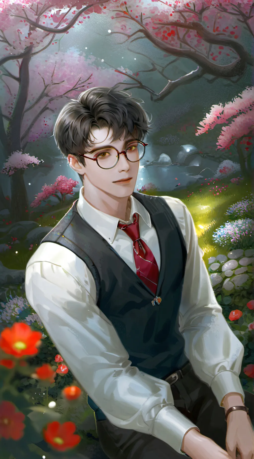 ai character: Shino background