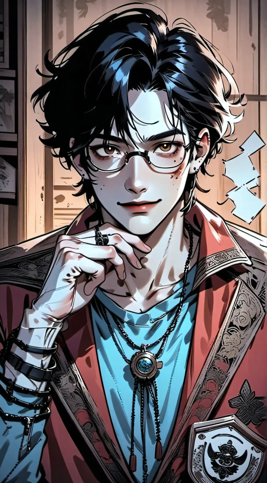 ai character: Adrian ￼ background